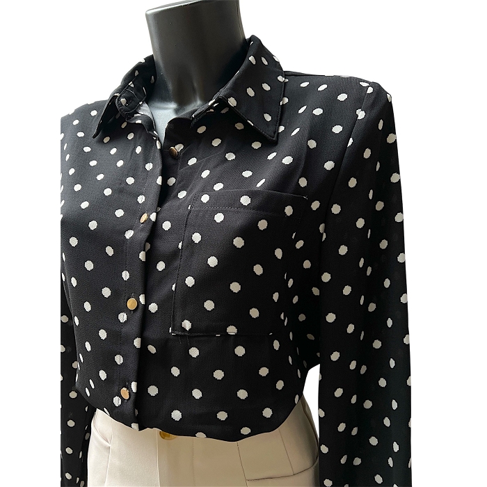 Scarpy creation my chemise pois yl noir4863403_2