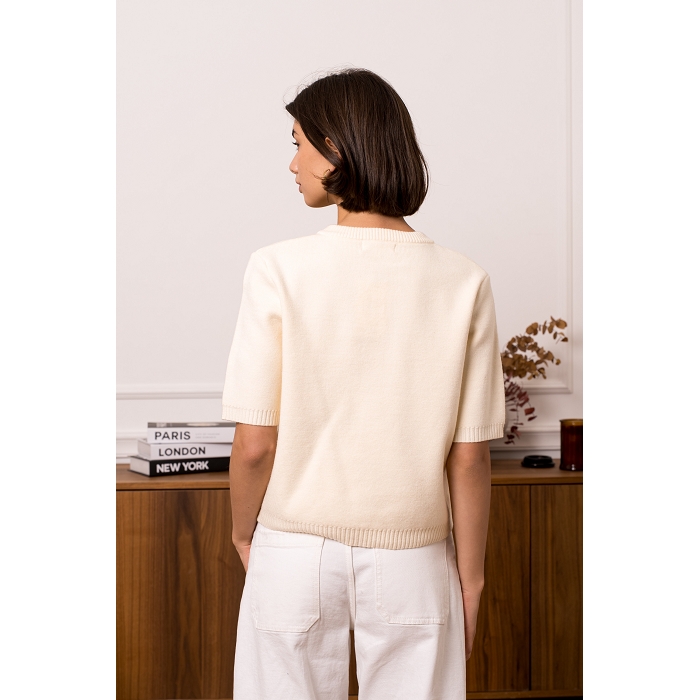 Scarpy creation gilet top beige4864202_3