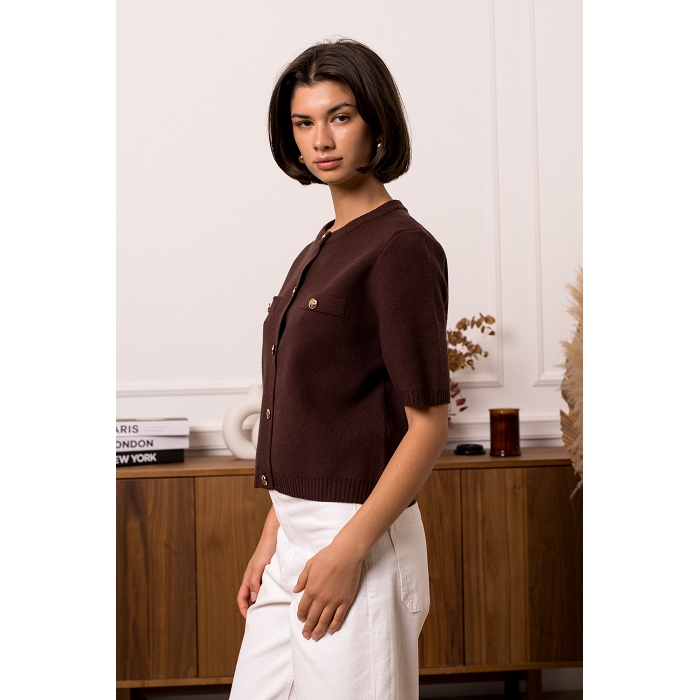 Scarpy creation gilet top marron4864203_2