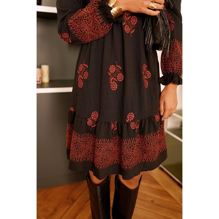 Scarpy creation robe hippy chic marron4864501_2