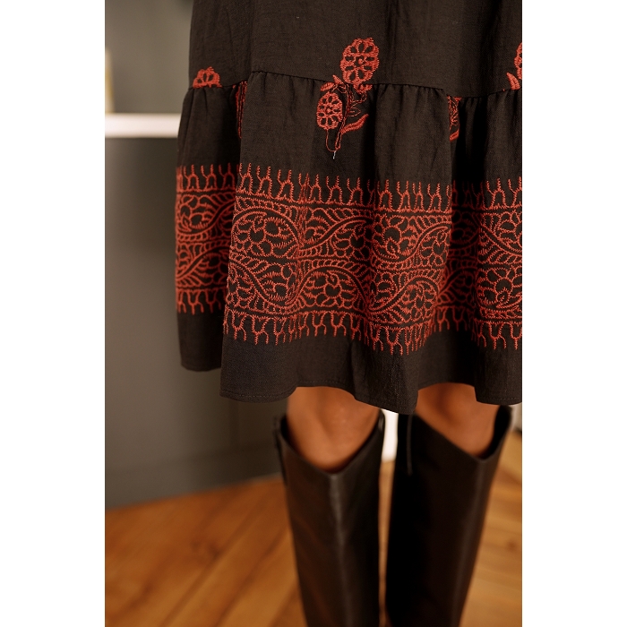 Scarpy creation robe hippy chic marron4864501_6