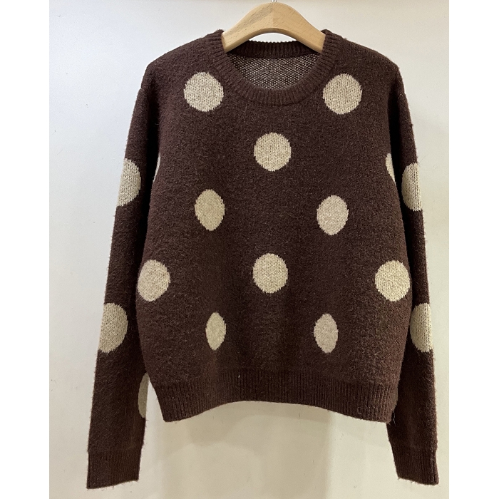 Scarpy creation pull a pois marron4864801_2