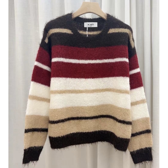 Scarpy creation pull rayure chic beige