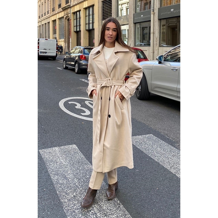 Scarpy creation manteau chic beige4867701_4