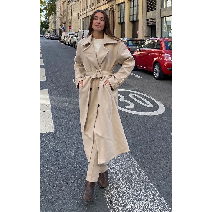 Scarpy creation manteau chic beige4867701_5