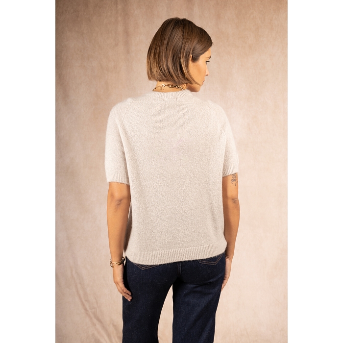 Scarpy creation my pull manche courte alpaga yl beige4868301_3