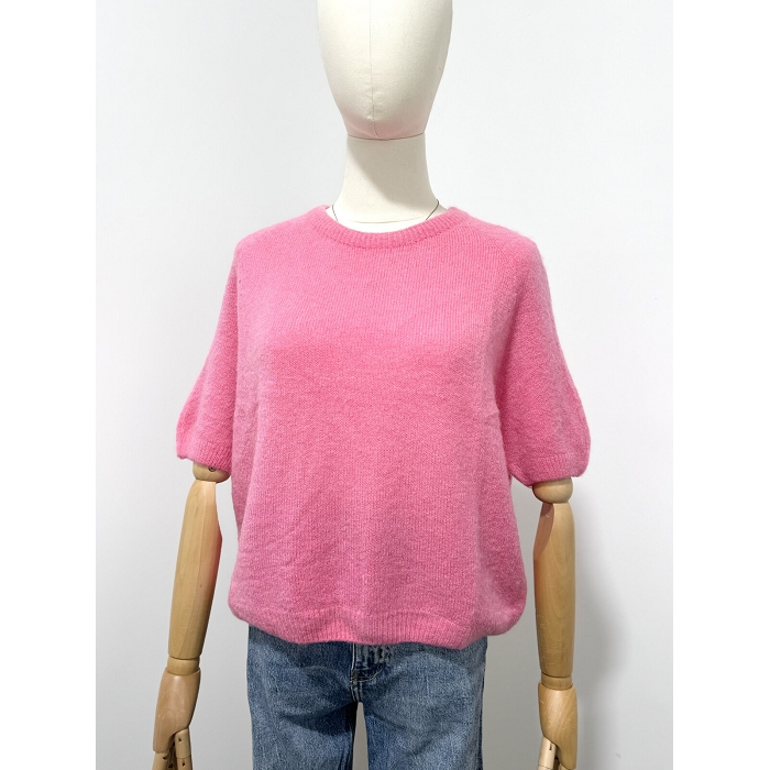 Scarpy creation my pull manche courte alpaga yl rose