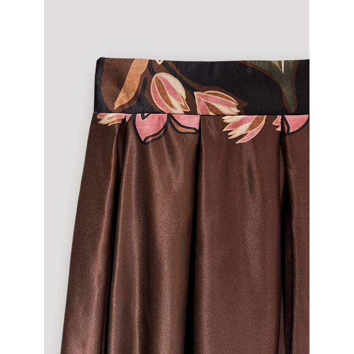 Scarpy creation my jupe longue a fleur yl marron4869102_6