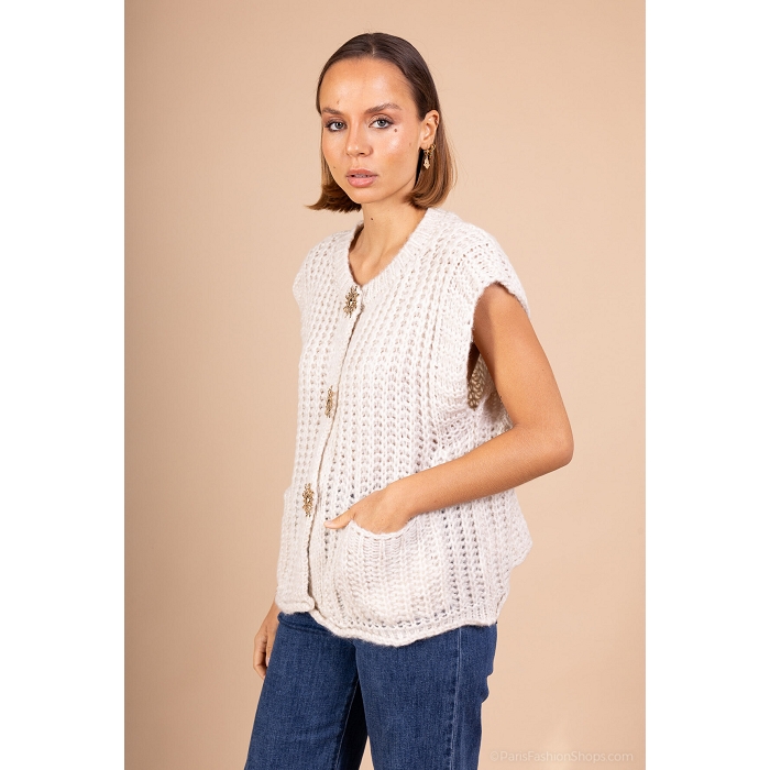 Scarpy creation my gillet gros bouton yl beige4869201_2