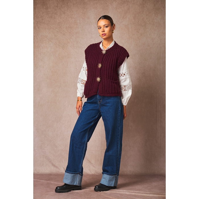Scarpy creation my gillet gros bouton yl rouge4869202_2