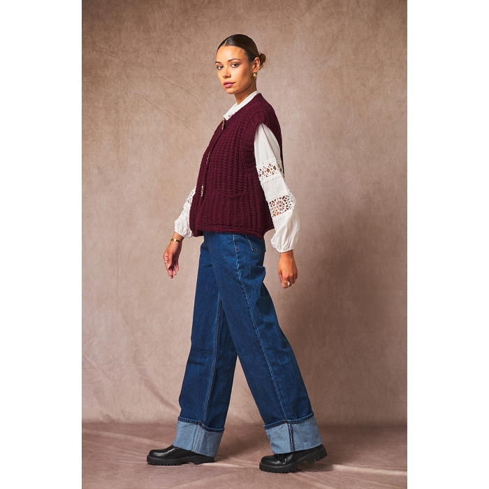 Scarpy creation my gillet gros bouton yl rouge4869202_3