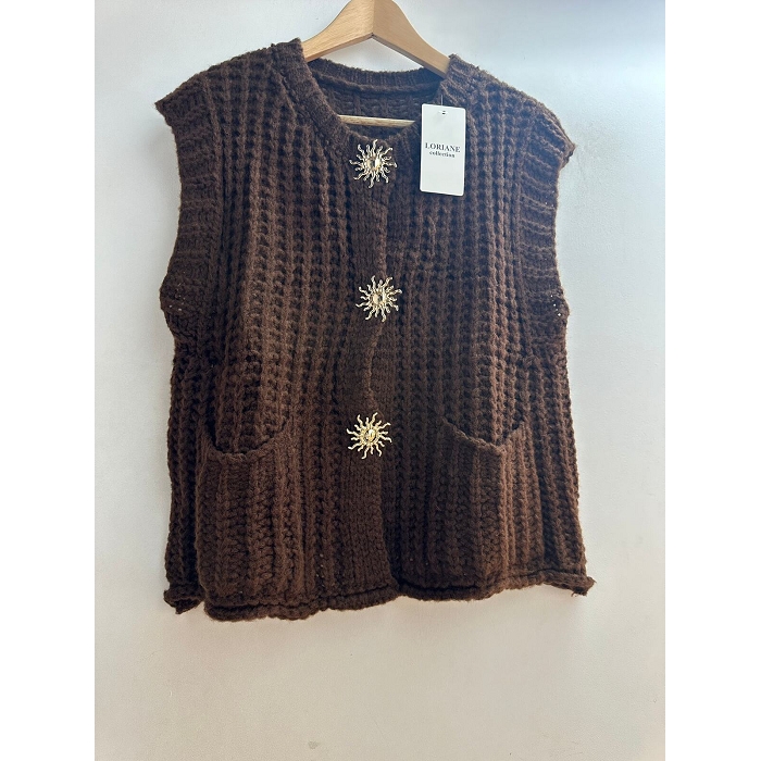 Scarpy creation my gillet gros bouton yl marron4869203_4