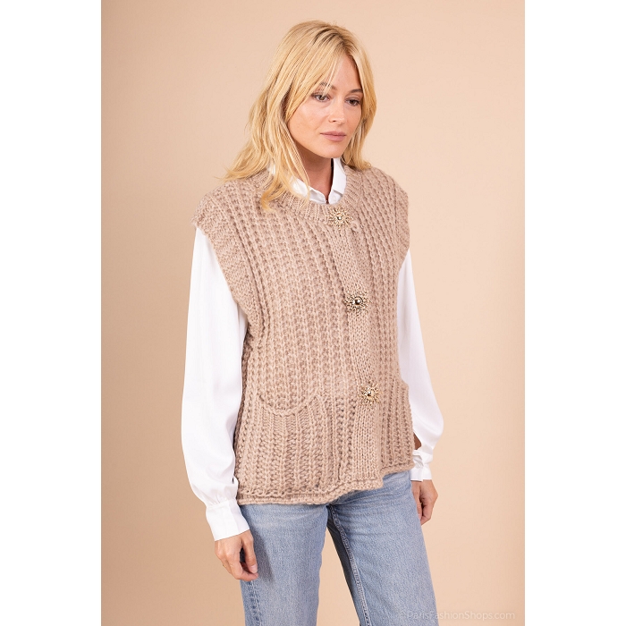 Scarpy creation my gillet gros bouton yl gris4869204_2