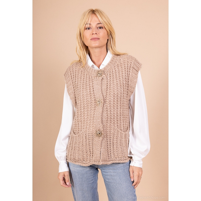 Scarpy creation my gillet gros bouton yl gris4869204_3