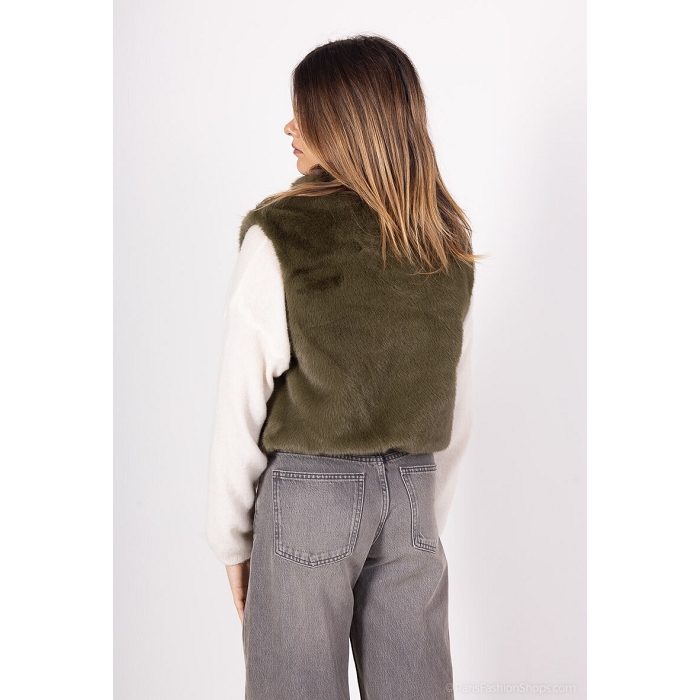 Scarpy creation gilet fourrure vert4870008_6