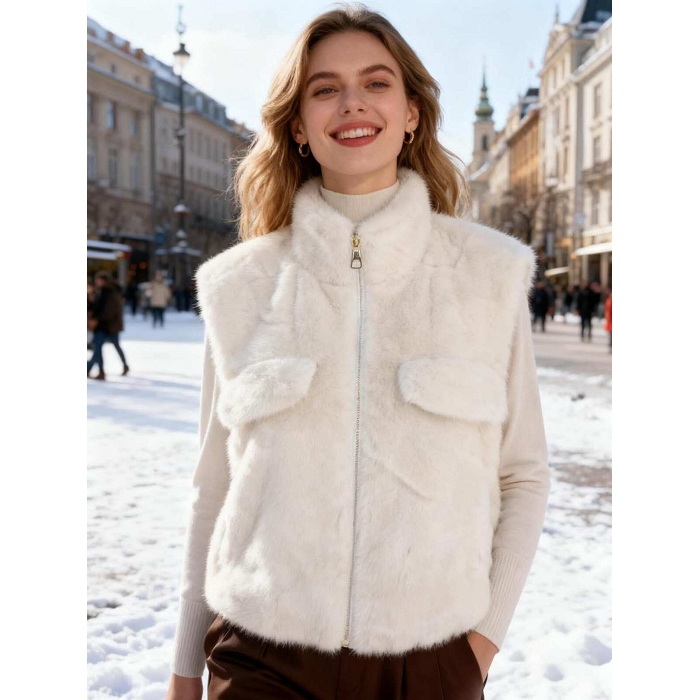 Scarpy creation gilet fourrure naturel4870010_5