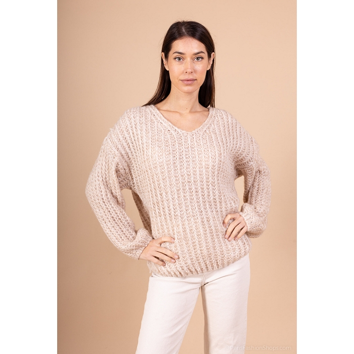 Scarpy creation my pull en maille yl beige4870701_4