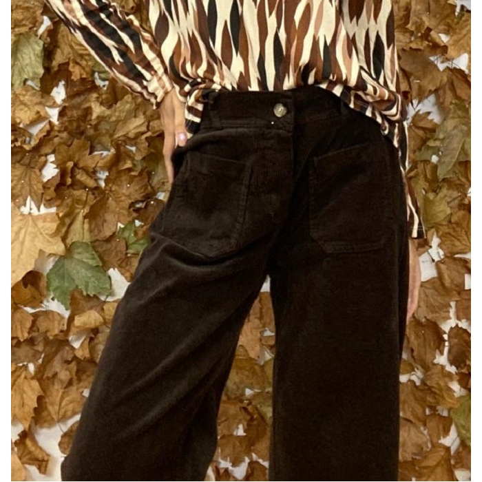Scarpy creation my pantalon poche plate yl marron4871604_5