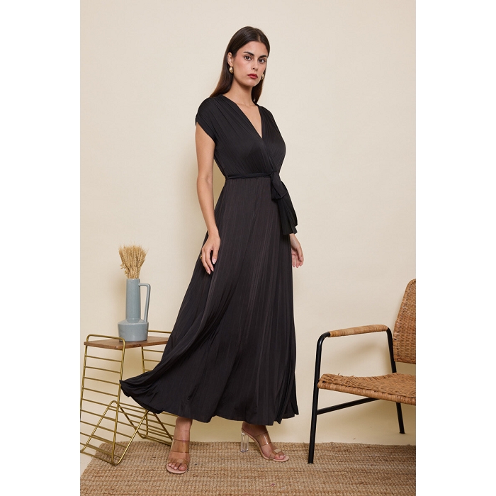 Scarpy creation my robe soiree plissee yl noir4872401_4
