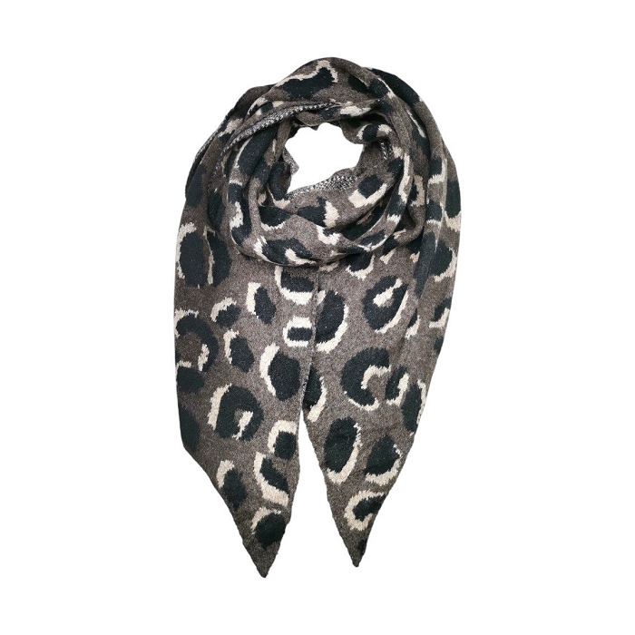 Scarpy creation echarpe epaisse motif animal beige4872501_2