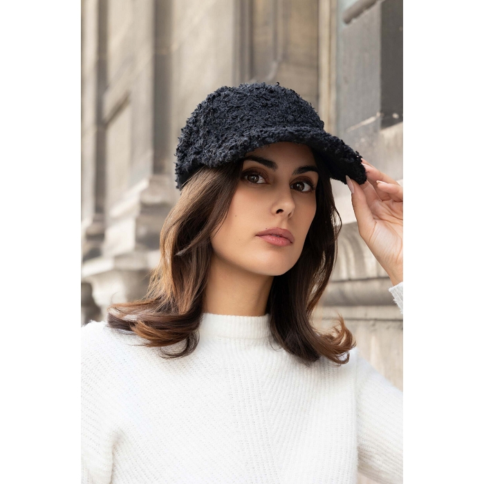 Scarpy creation casquette effet mouton noir4872702_3