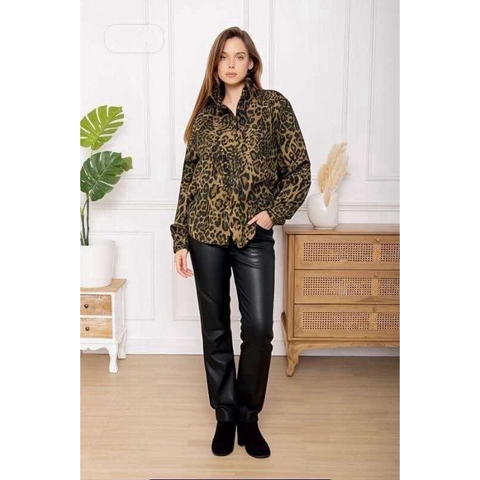 Scarpy creation chemise leopard marron4873801_4