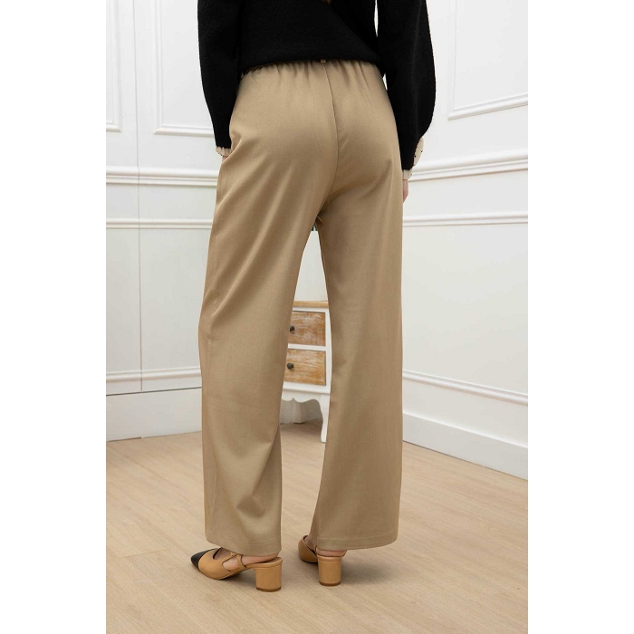 Scarpy creation pantalon large droit beige4874101_2