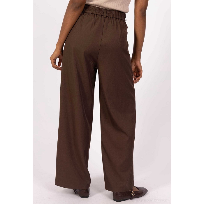 Scarpy creation pantalon large droit marron4874103_4