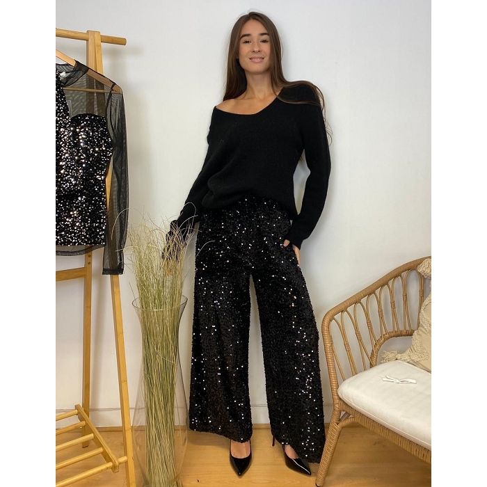 Scarpy creation my pantalon soiree paillette yl noir4875301_2