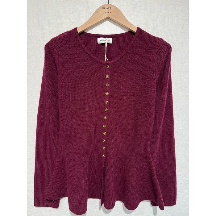 Scarpy creation cardigan multi bouton rouge