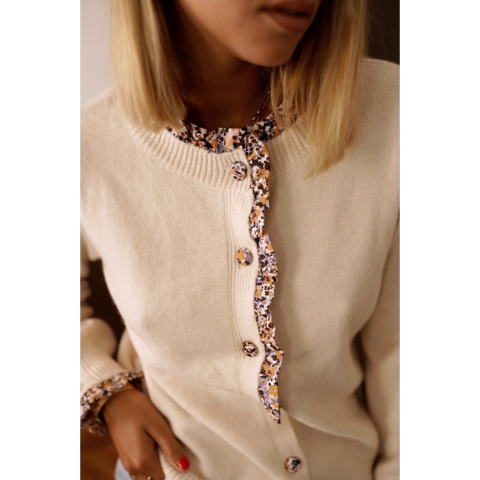 Scarpy creation my cardigan froufrou yl beige4877701_5