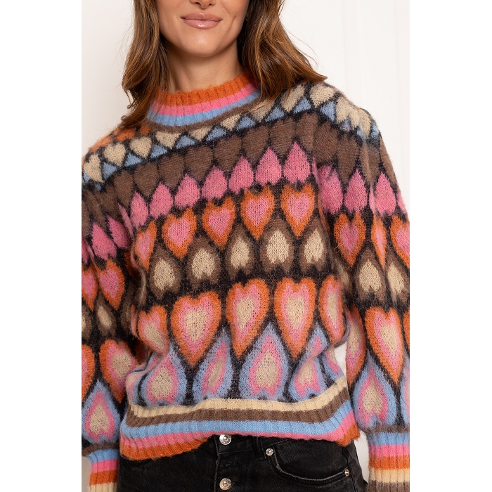 Scarpy creation my pull coeur yl beige