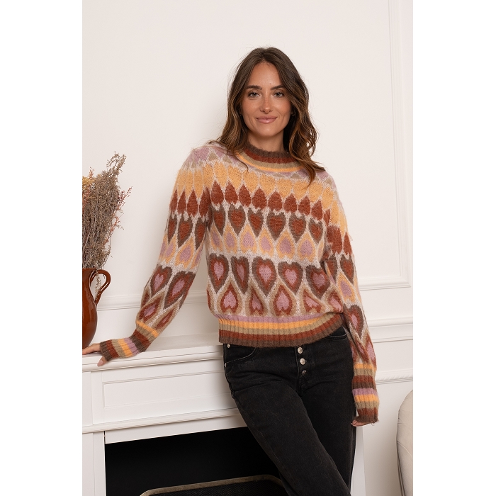 Scarpy creation my pull coeur yl beige4878902_5