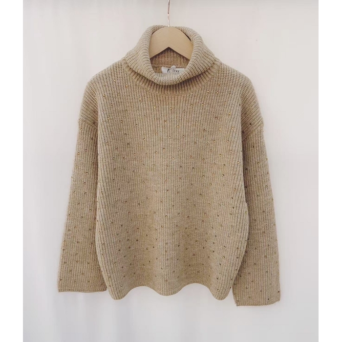 Scarpy creation my pull paillettes yl gris