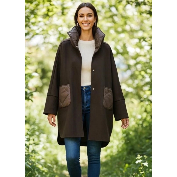 Scarpy creation my manteau poche exterieur yl marron