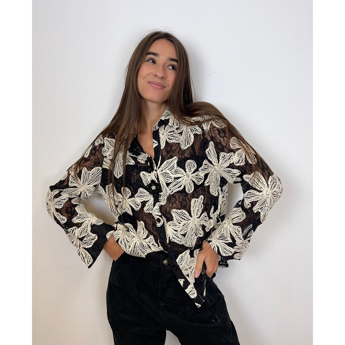 Scarpy creation my chemise brodee yl noir4879501_5
