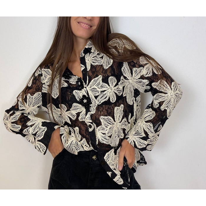 Scarpy creation my chemise brodee yl noir4879501_6