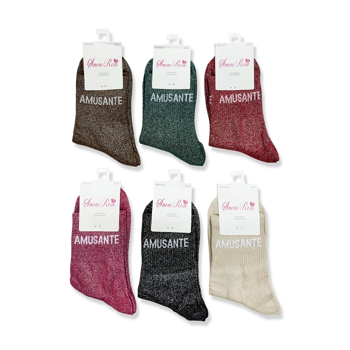 Scarpy creation chaussettes brillante amusante vert4880805_3