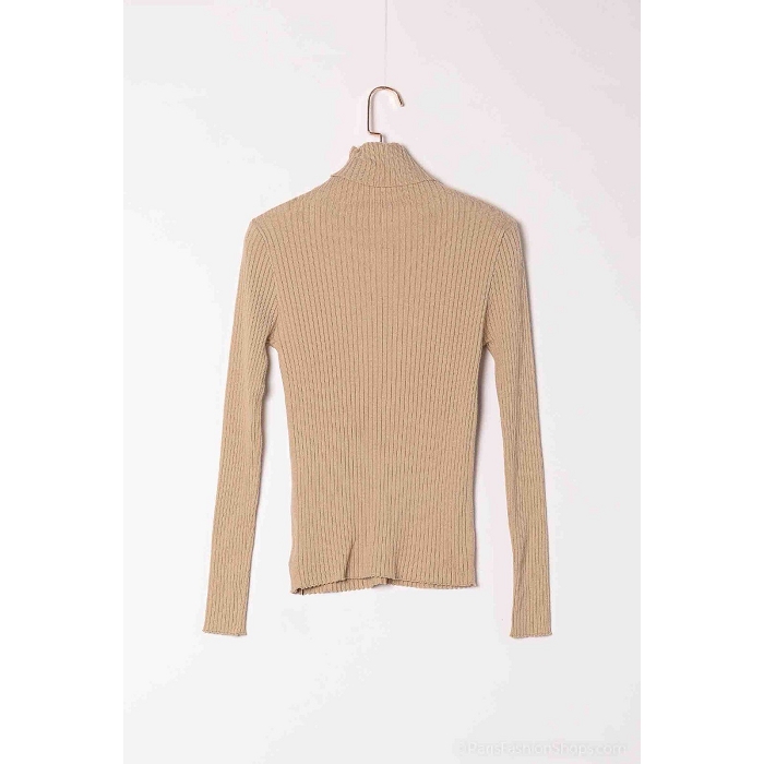 Scarpy creation my sous pull col roule yl marron4891902_4