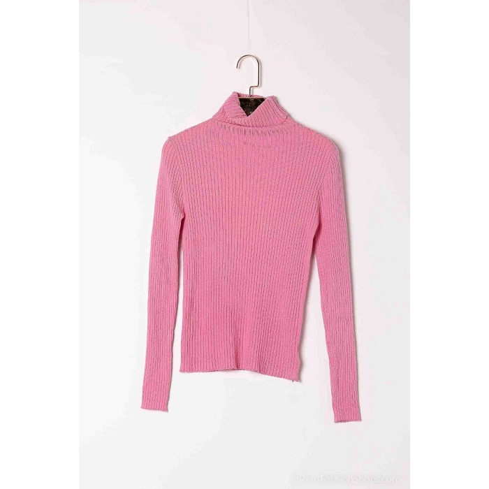 Scarpy creation my sous pull col roule yl rose