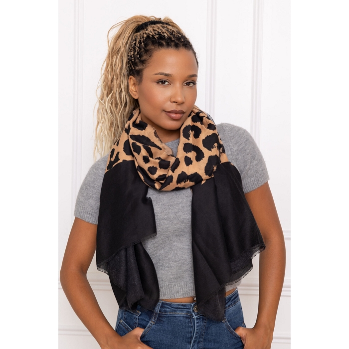 Scarpy creation foulard imprime noir