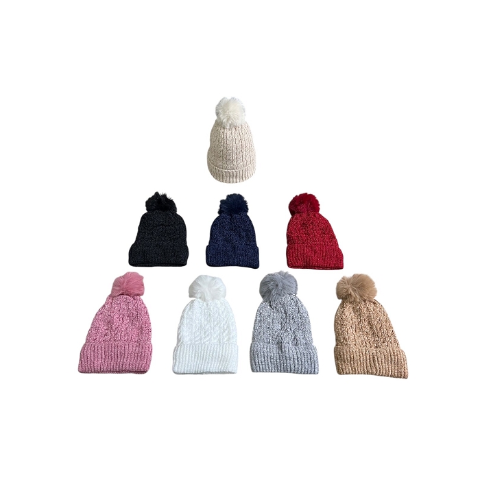 Scarpy creation bonnet fourre pompom multicolore4903101_2