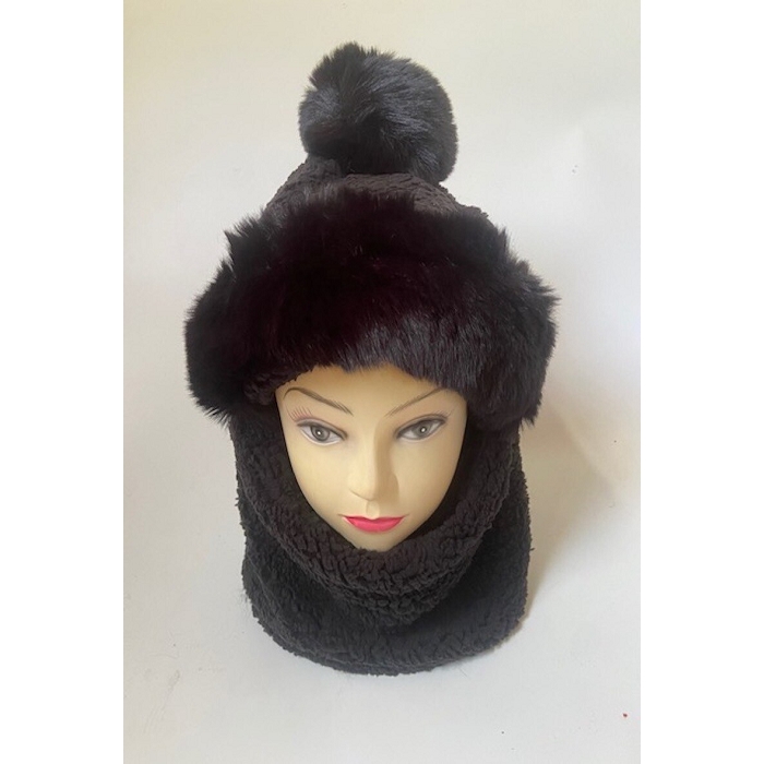 Scarpy creation chapka cagoule noir4903601_4