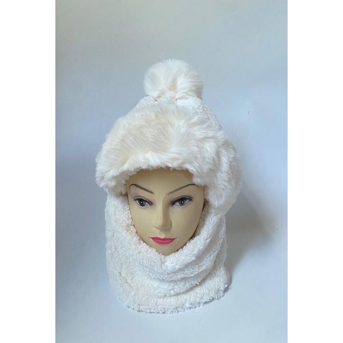 Scarpy creation chapka cagoule blanc4903604_5