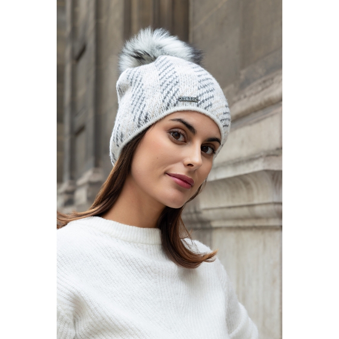 Scarpy creation bonnet chamonix double polaire gris4904306_3