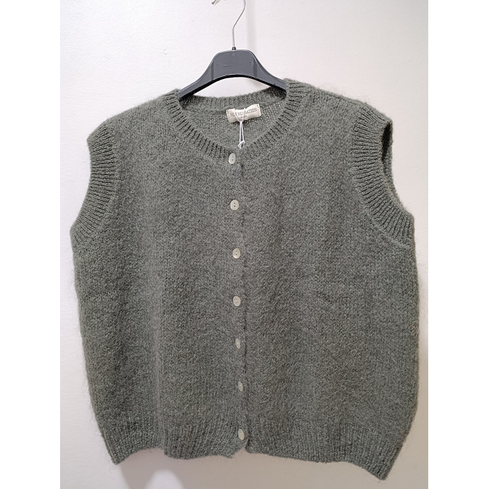 Scarpy creation my gilet col rond yl vert4906406_5