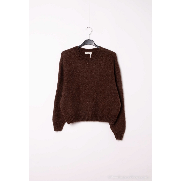 Scarpy creation my pull col rond yl marron4906602_5