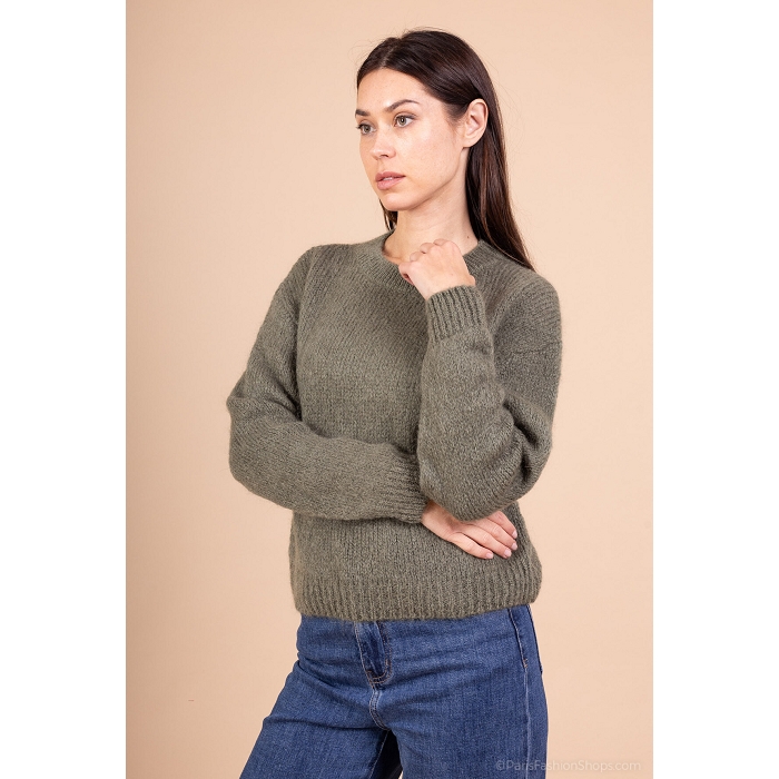 Scarpy creation my pull col rond yl vert4906604_2