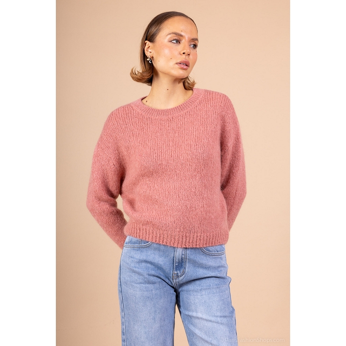 Scarpy creation my pull col rond yl marron