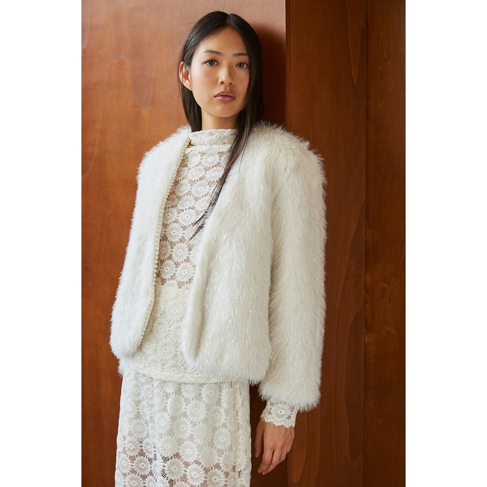 Scarpy creation my cardigan fourrure yl blanc4907701_2